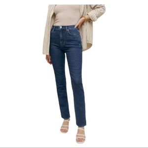 Reformation jeans Womens sz 27 (4/5) Liza high-waist straight color Newport wash